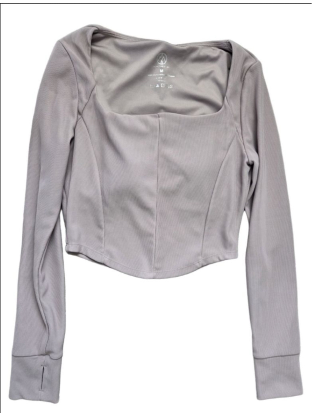 Women's MOVE THEOLOGY Long Sleeve Top M Light Gray